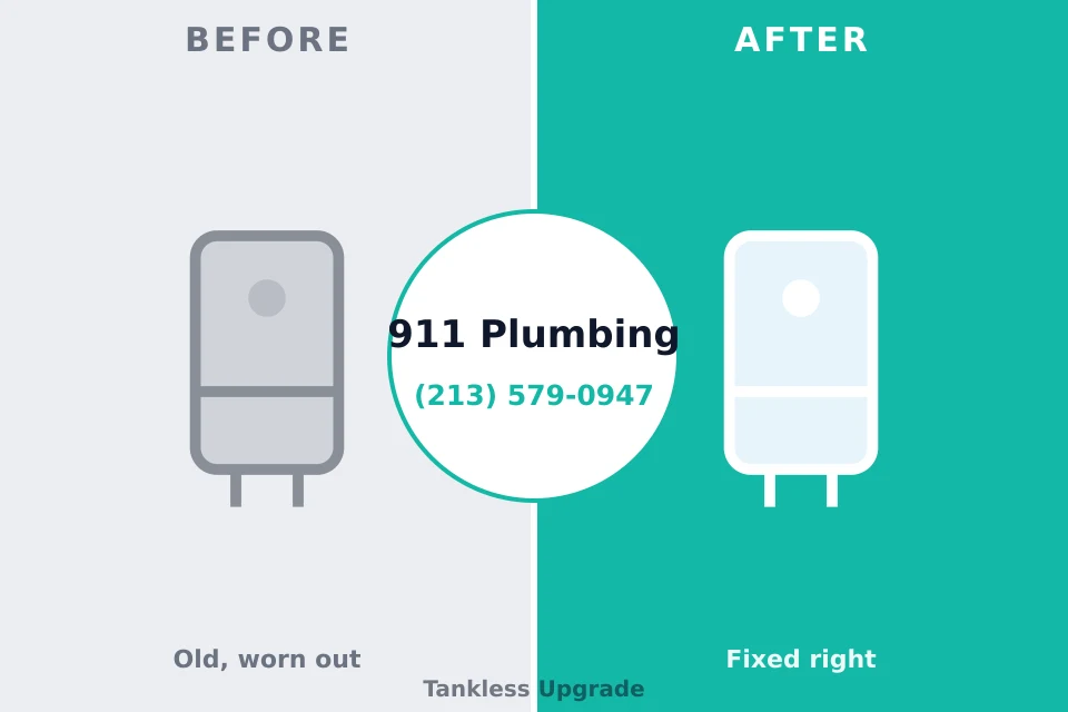 Before and after: plumbing repair Garfield, TX